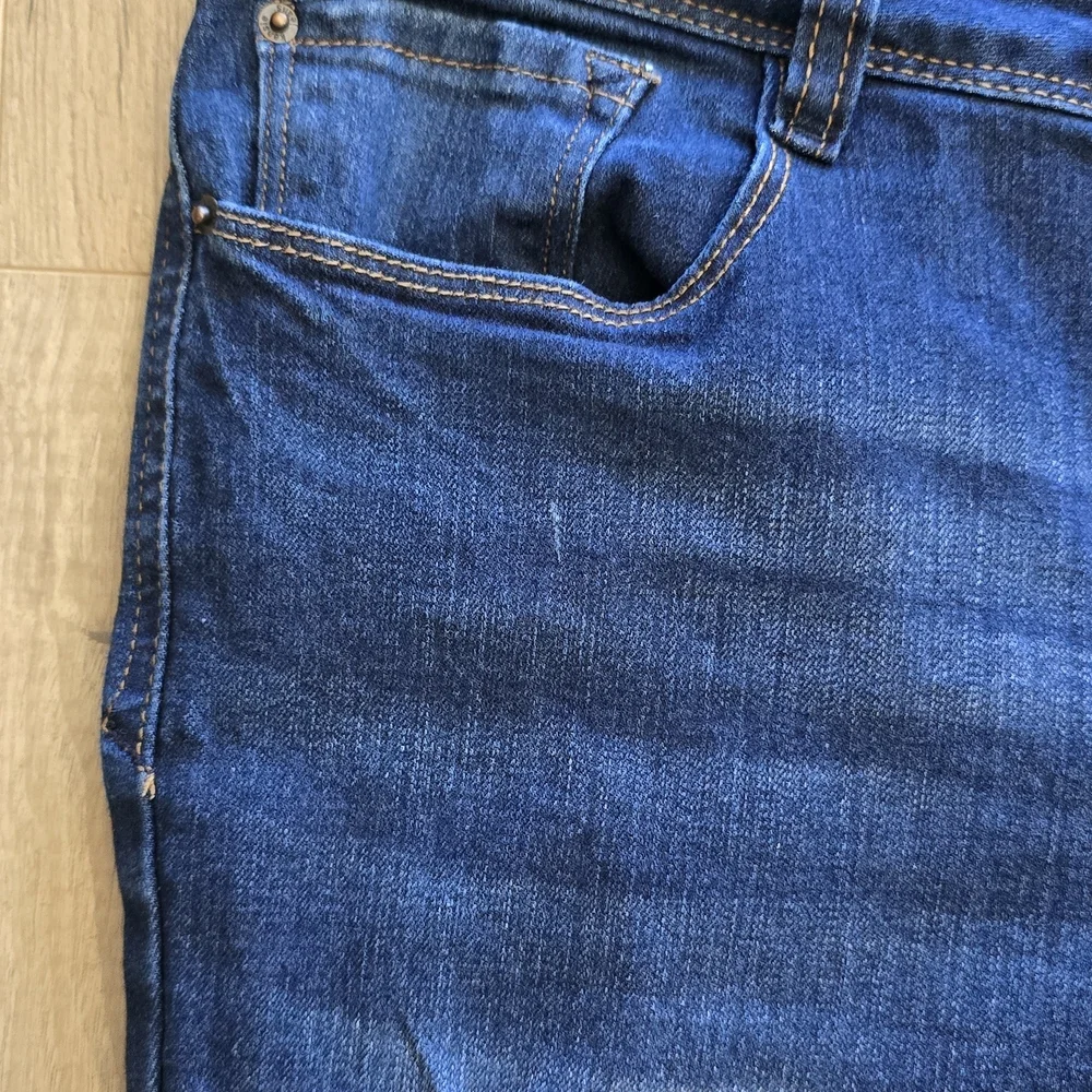 Classic Navy Distressed Skinny Jeans - Picture 9 of 16